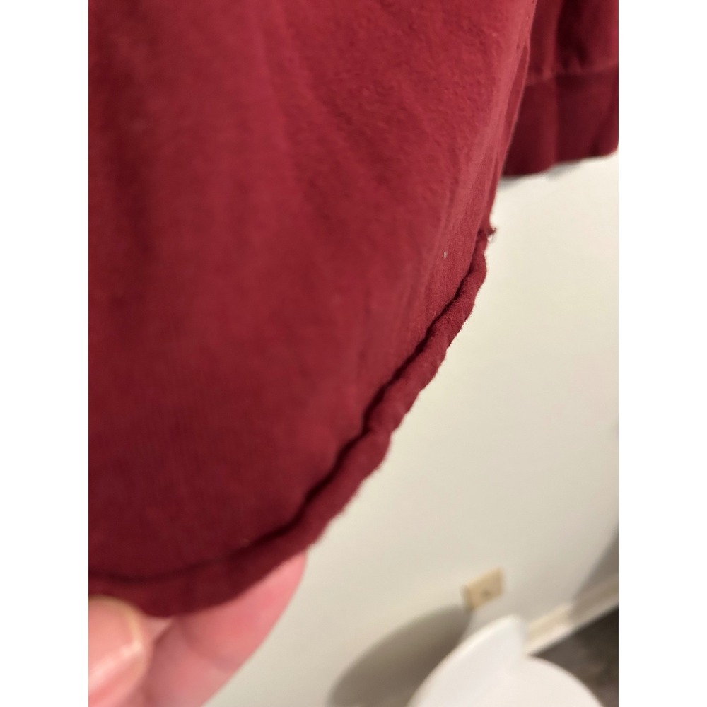 Abercrombie Kids Athletics Department Long Sleeve Graphic Tee Maroon Red Large - Picture 4 of 5